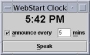 WebStart Clock
